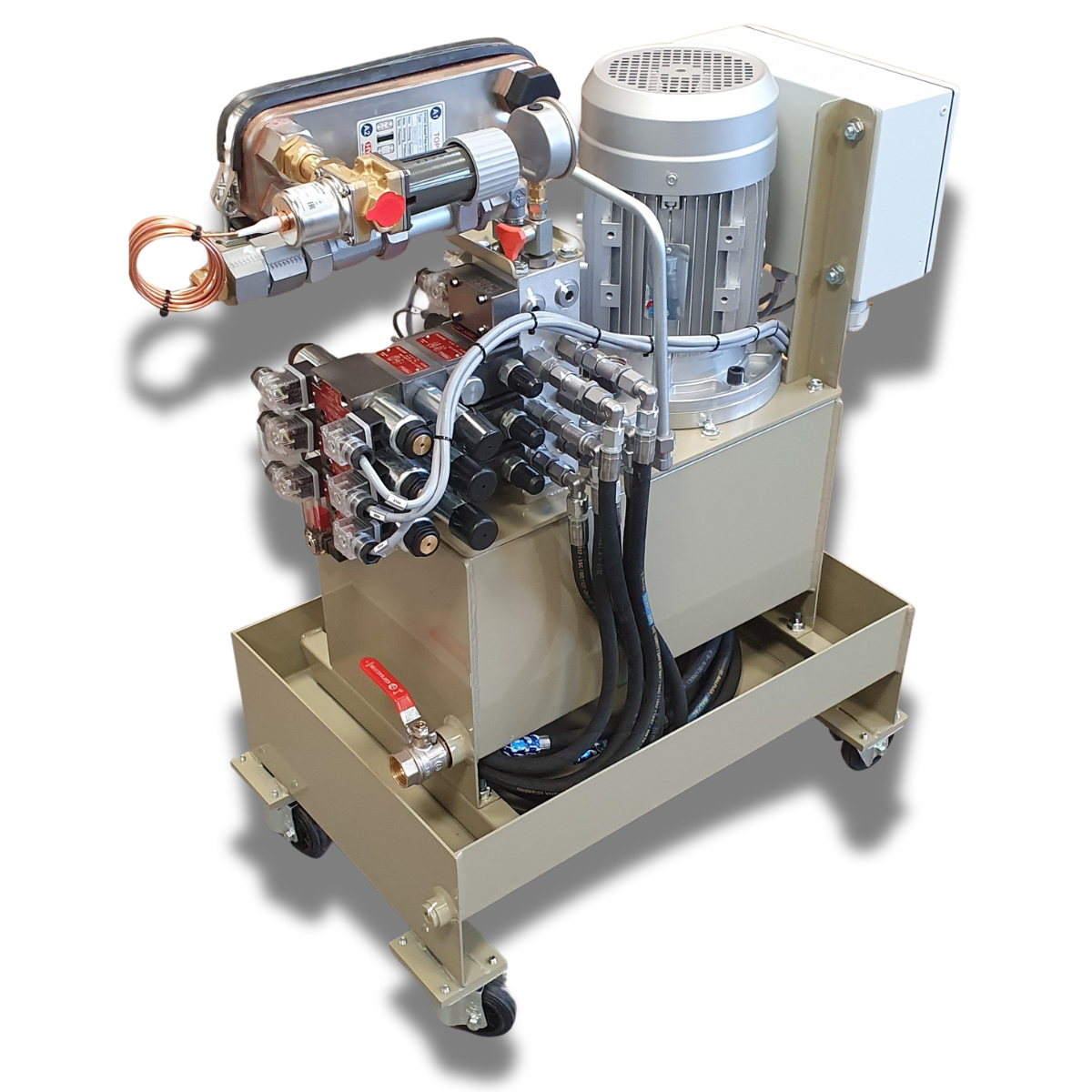 Groupe avec coffret électrique